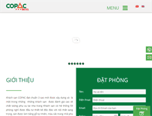 Tablet Screenshot of copachotel.com.vn